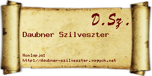 Daubner Szilveszter névjegykártya